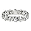 Round Cut Lab Grown Diamond Eternity Ring in 14k White Gold (6 cttw FG/VS2)