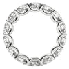 Round Cut Lab Grown Diamond Eternity Ring in 14k White Gold (6 cttw FG/VS2)