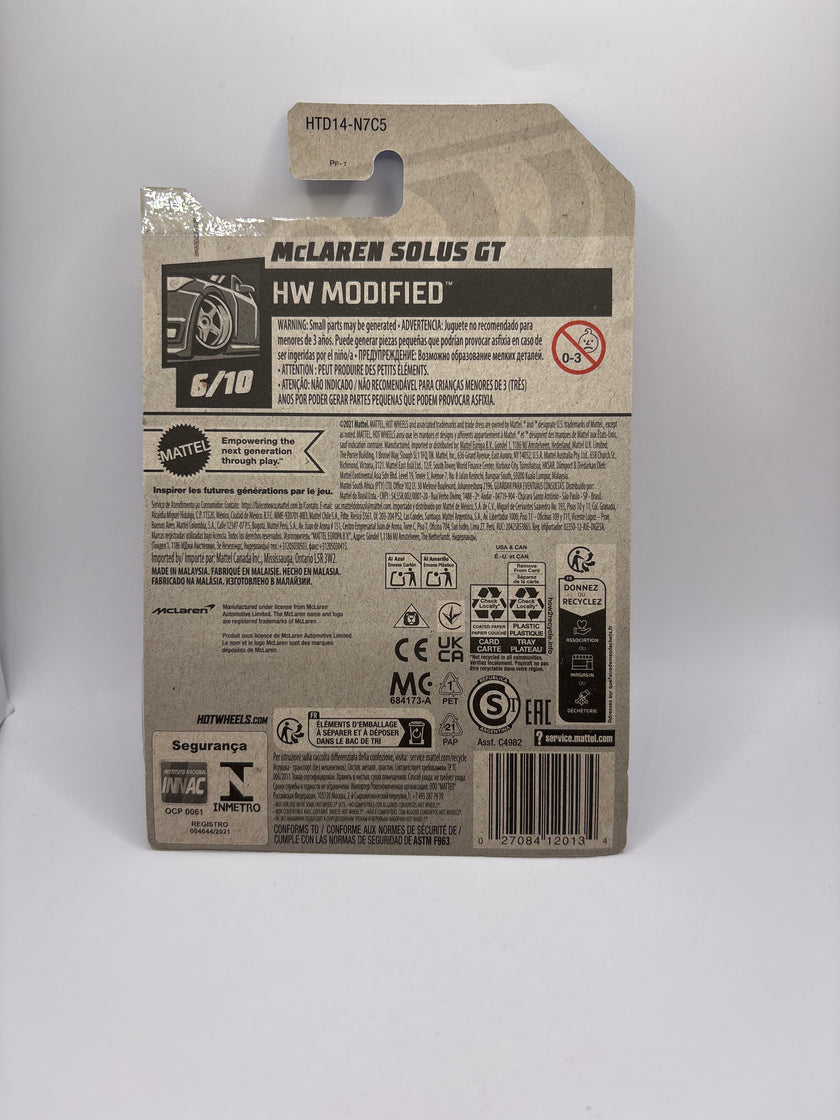 Hot Wheels McLaren Solus GT Diecast