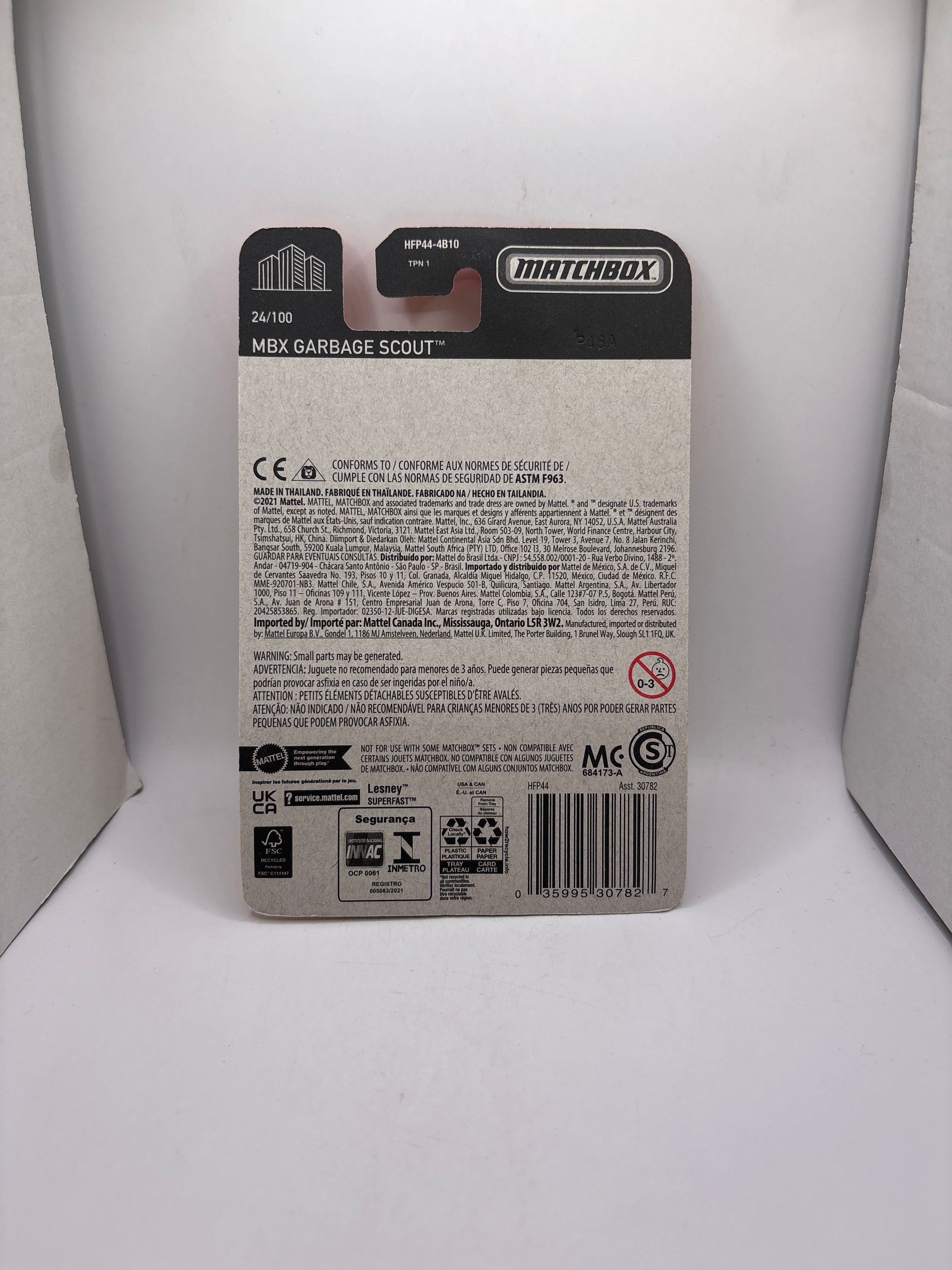 Matchbox MBX Garbage Scout Diecast