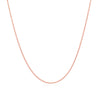 14k Pink Gold Oval Cable Link Chain (0.97 mm)