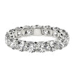 Round Cut Lab Grown Diamond Eternity Ring in 14k White Gold (3 cttw FG/VS2)