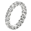 Round Cut Lab Grown Diamond Eternity Ring in 14k White Gold (2 cttw FG/VS2)