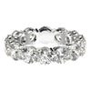 Round Cut Lab Grown Diamond Eternity Ring in 14k White Gold (6 cttw FG/VS2)