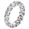 Round Cut Lab Grown Diamond Eternity Ring in 14k White Gold (5 cttw FG/VS2)