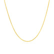 14k Yellow Gold Round Cable Link Chain (1.10 mm)