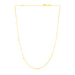 14K Yellow Gold Necklace with Triangles