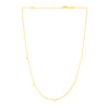 14K Yellow Gold Necklace with Triangles