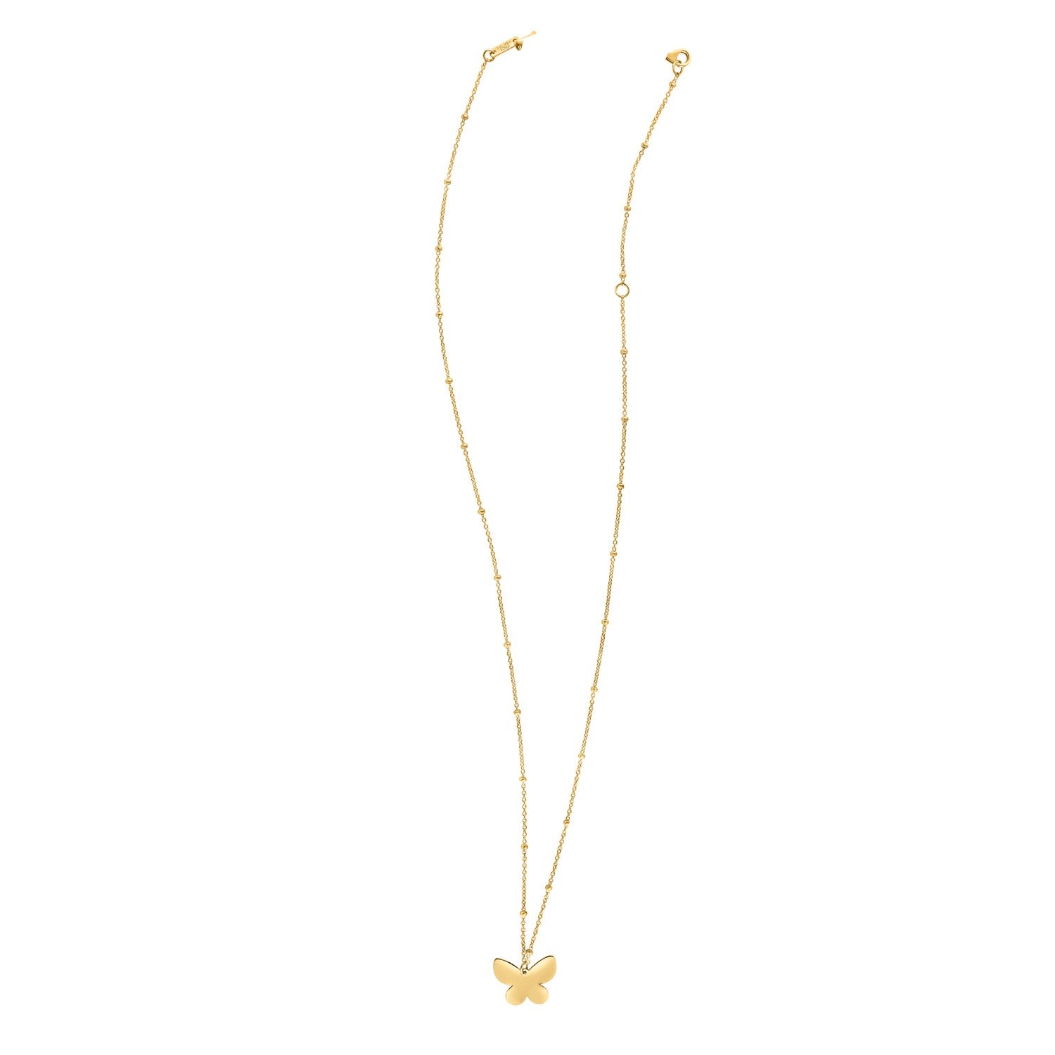 14k Yellow Gold Ppillon Butterfly Necklace