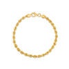 Silk Rope Chain Bracelet in 14k Yellow Gold  (3.70 mm)