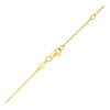 14k Yellow Gold Chain Necklace with Horizontal Arrow Pendant