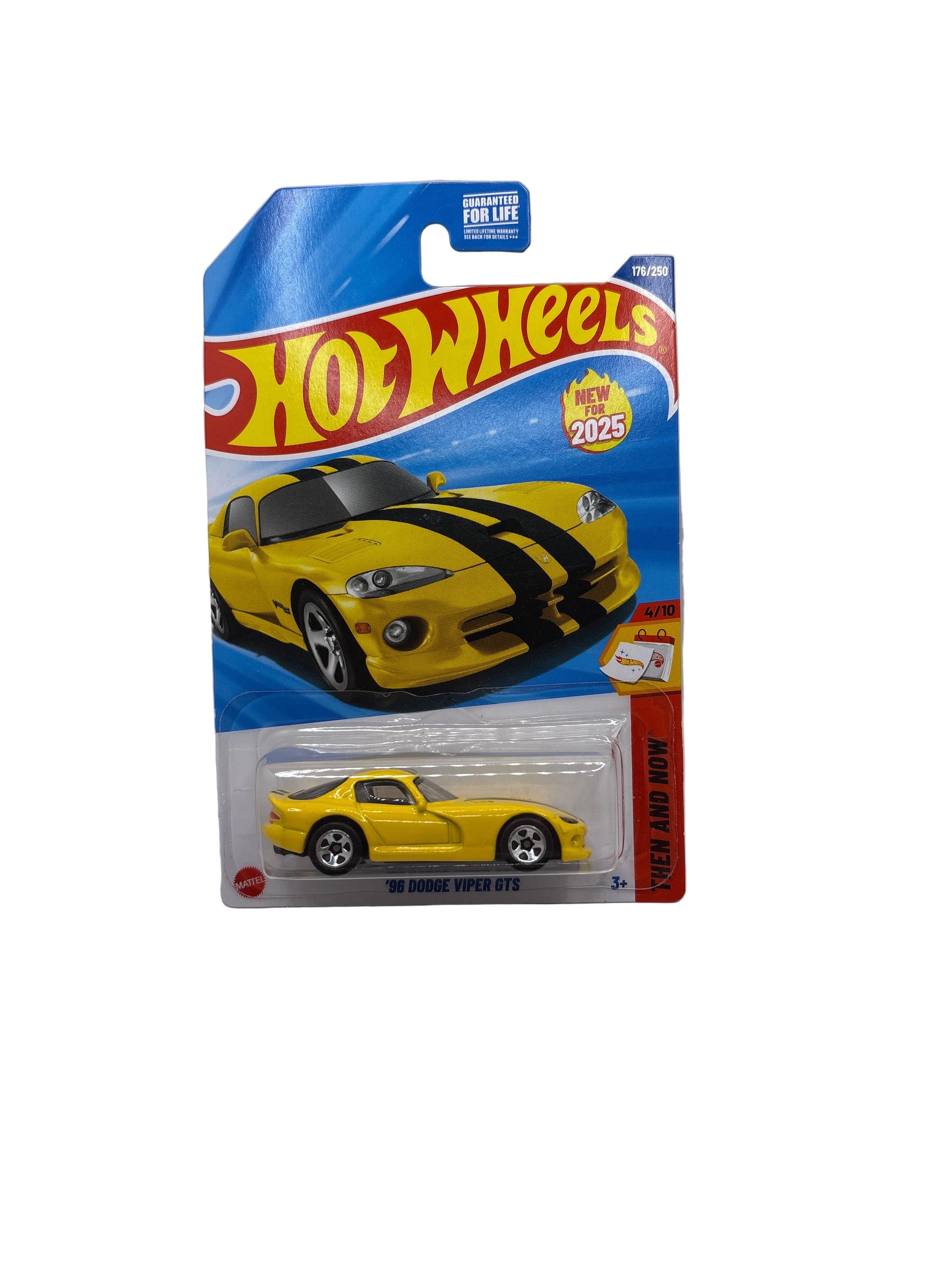 Hot Wheels 96 Dodge Viper GTS Diecast yellow