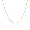 14k Pink Gold Round Cable Link Chain (1.10 mm)