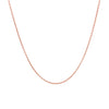 14k Pink Gold Round Cable Link Chain (1.10 mm)