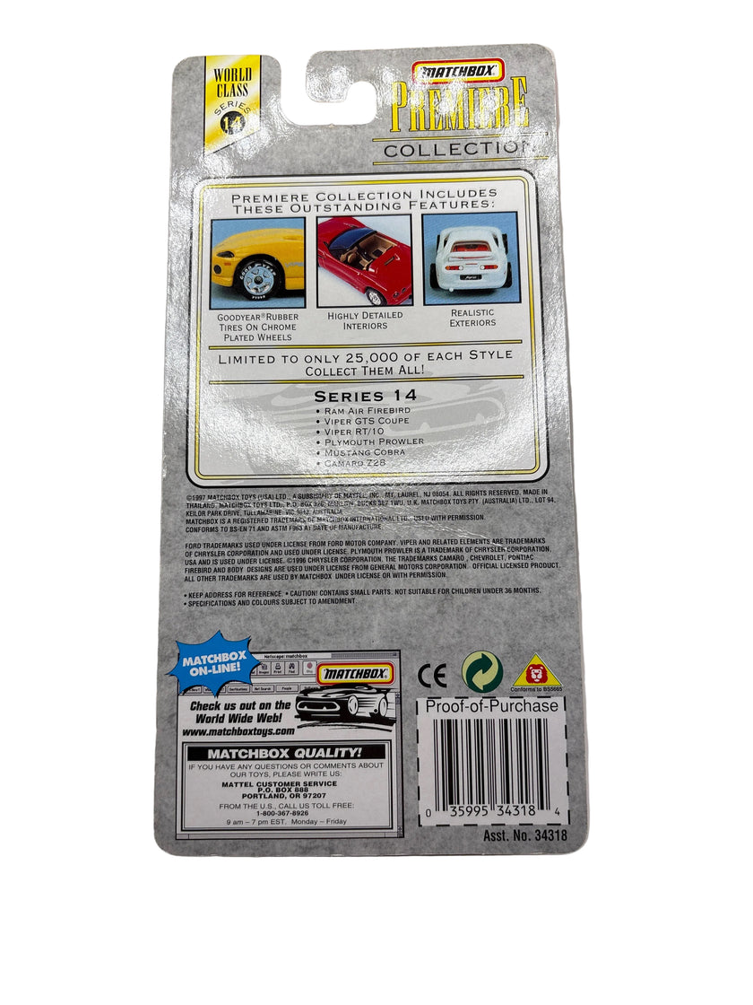 Matchbox Viper GTS Coupe Diecast red