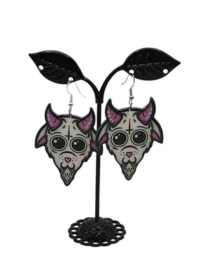 Pink Goat Earrings