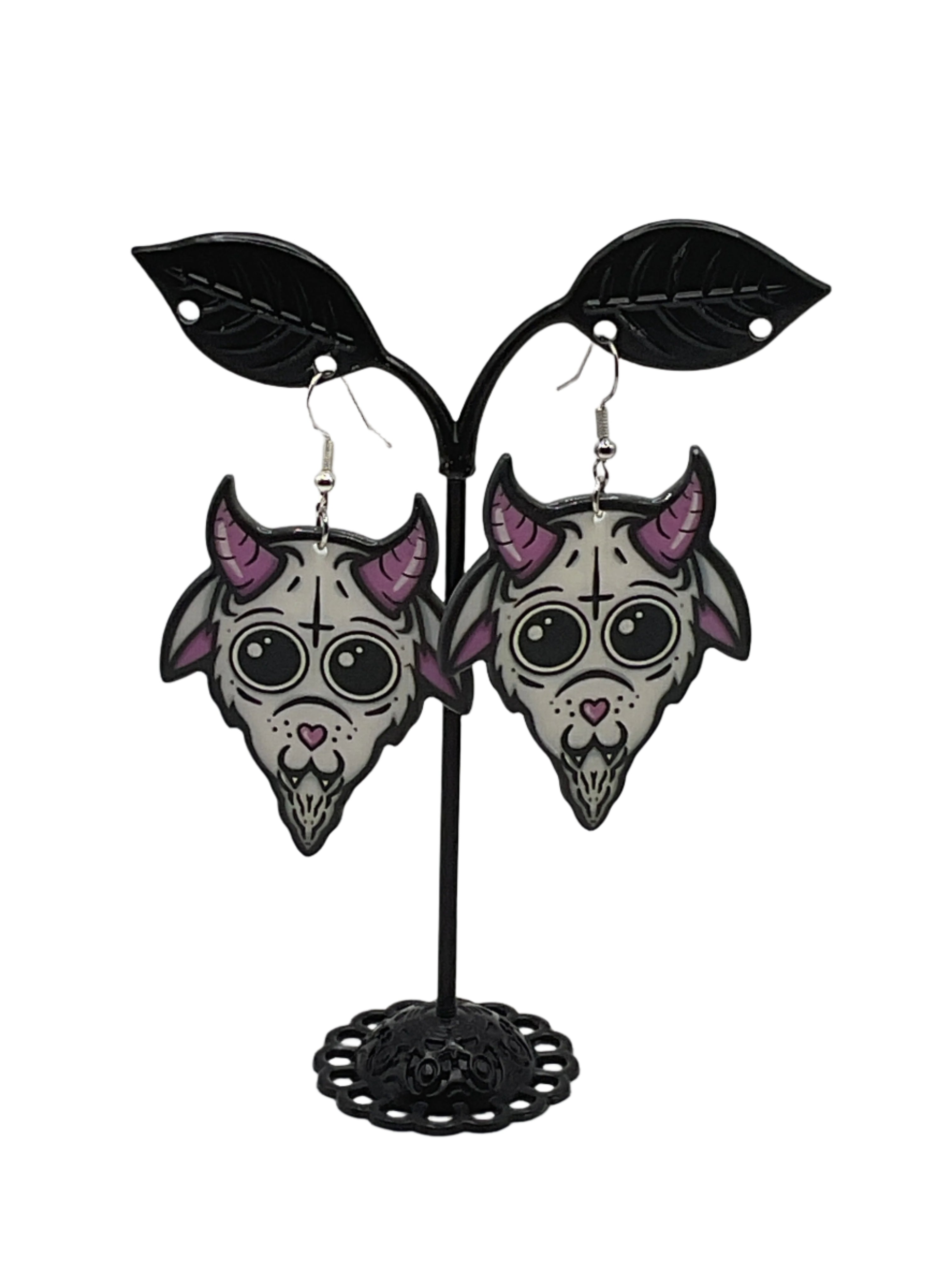 Pink Goat Earrings