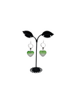 Green Heart Earrings