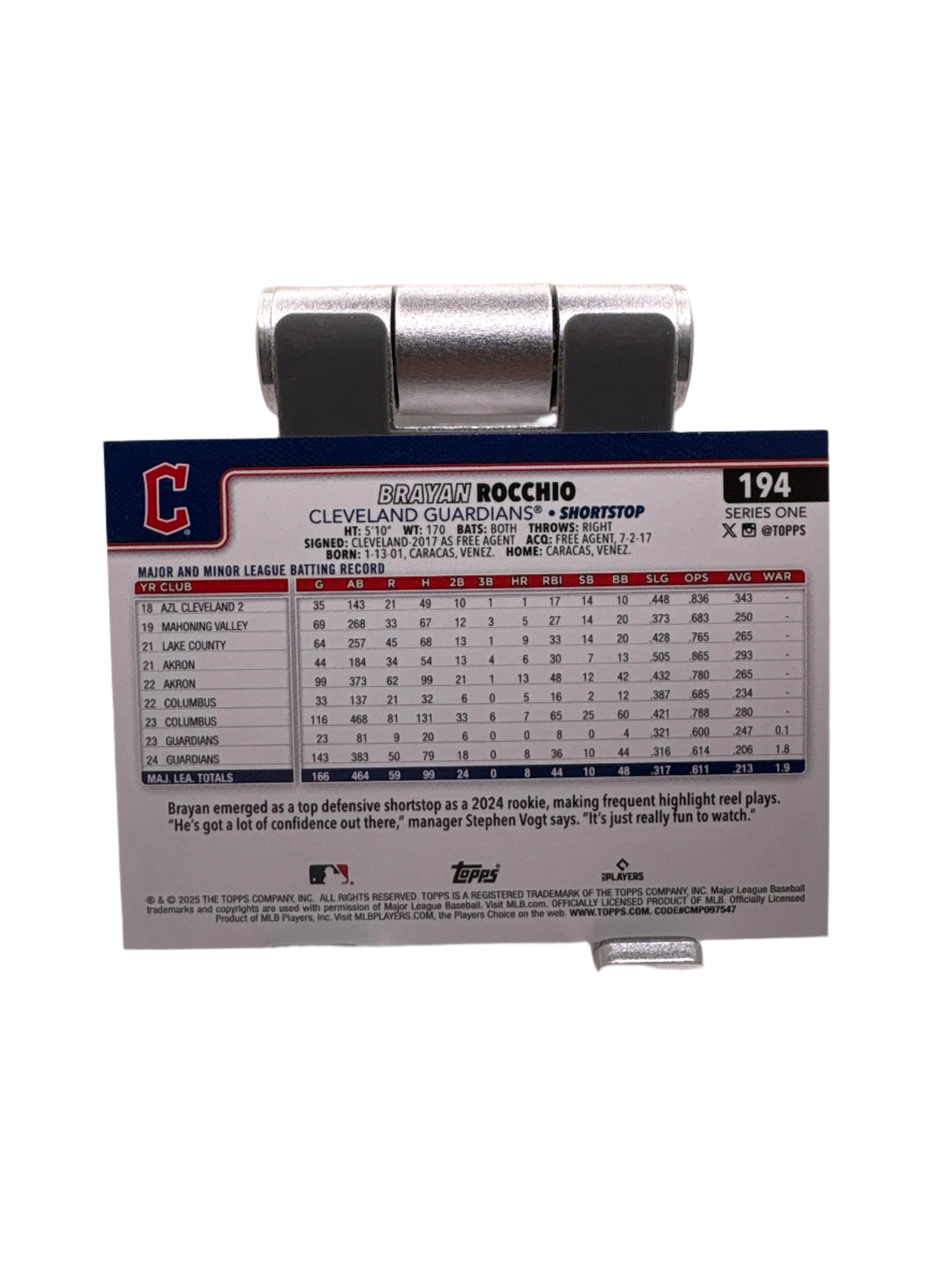 Topps Brayan Rocchio