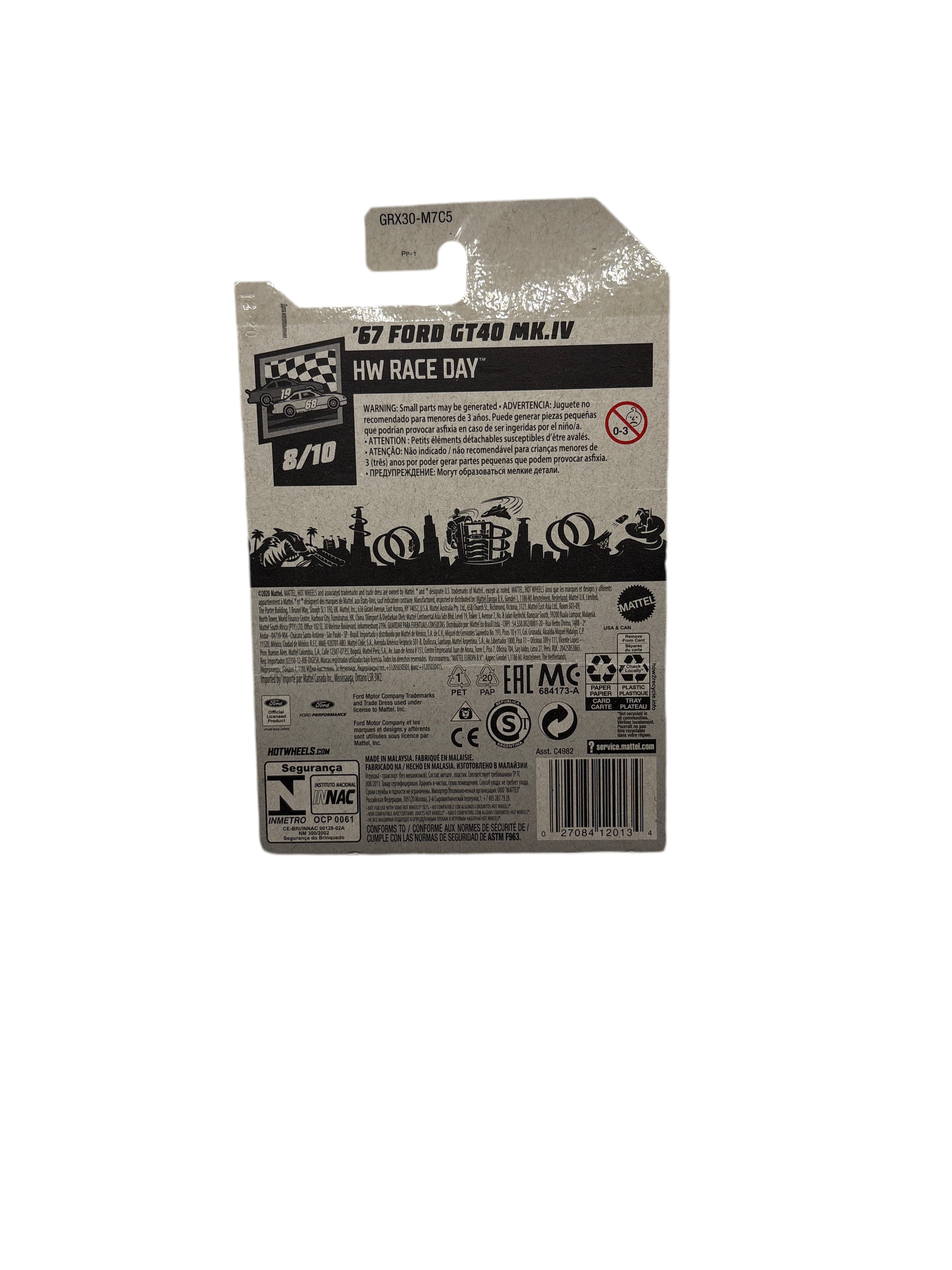 Hot Wheels 67 Ford GT40 MK.IV Diecast