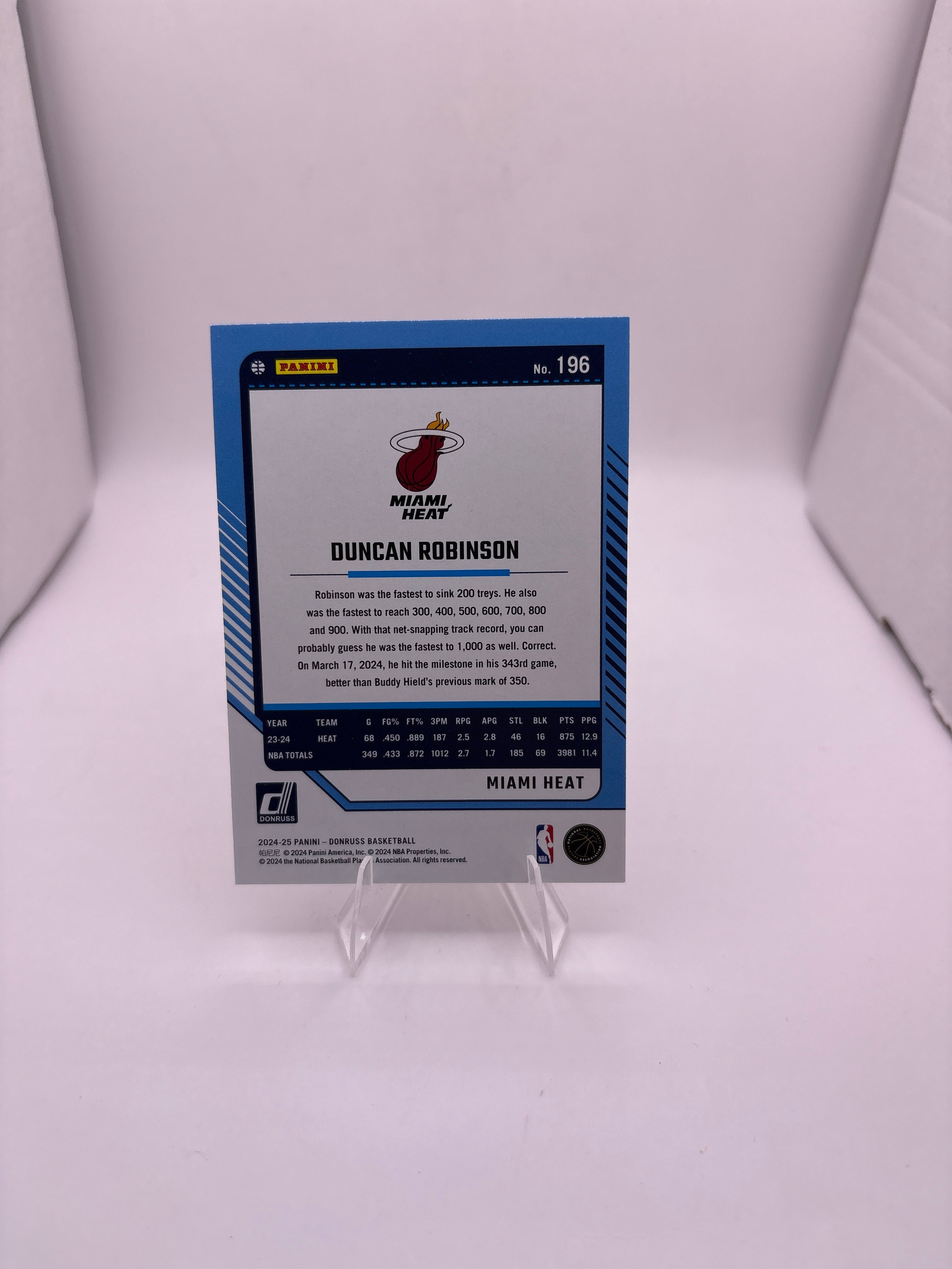 Donruss Duncan Robinson