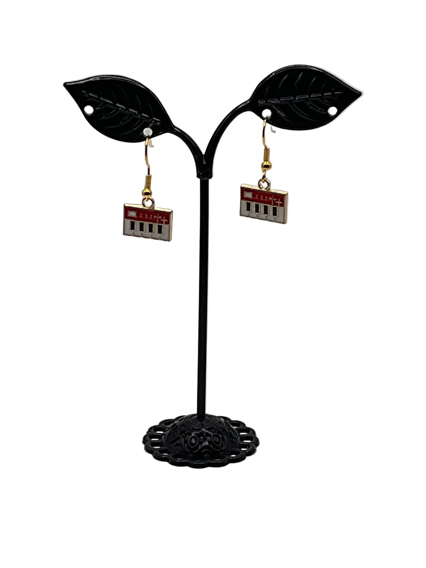 Musical instruments and note earrings