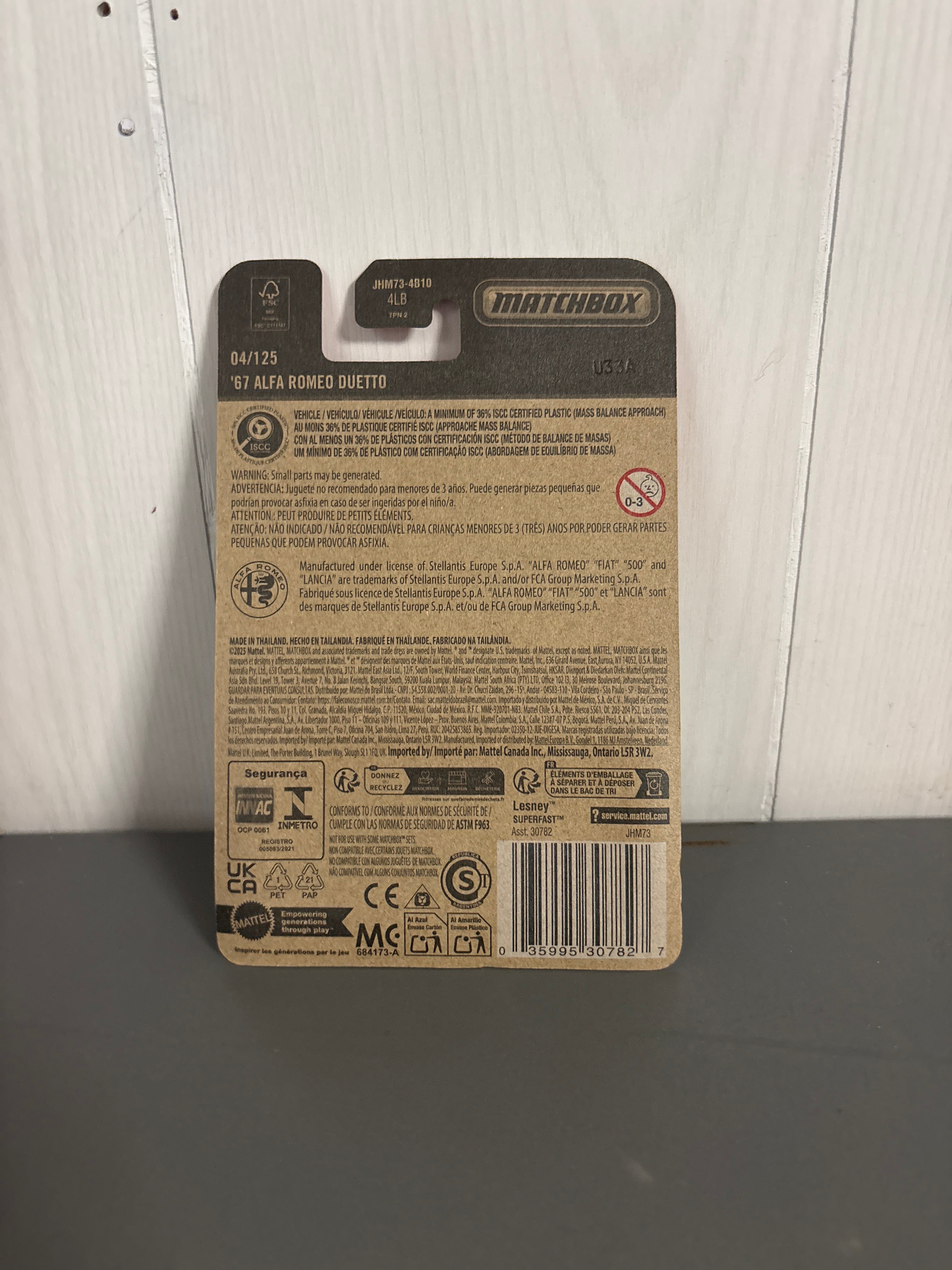 Matchbox 67 Alfa Romeo Duetto Diecast