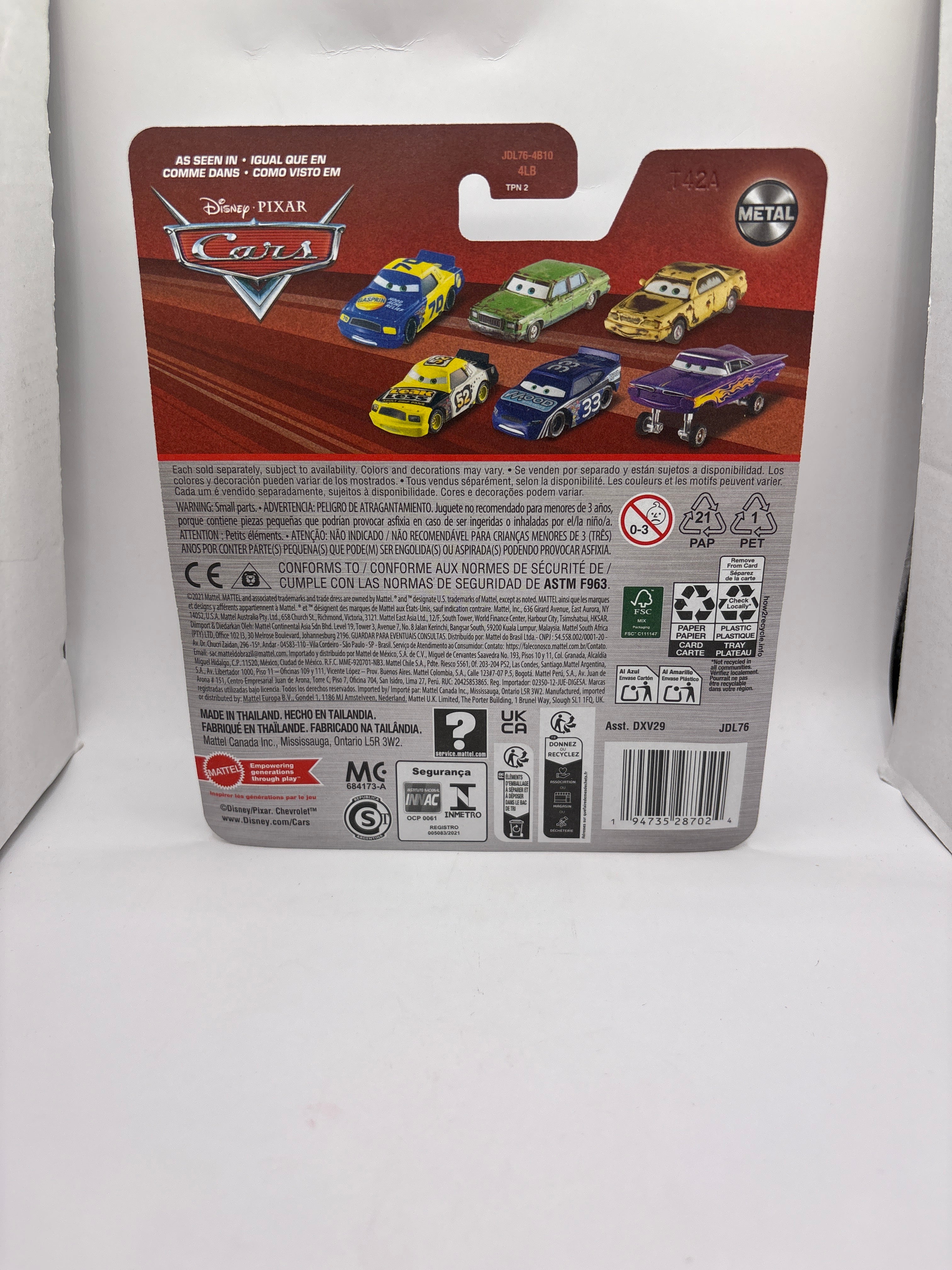 Disney Pixar Cars Dexter Hoover With Green Flag Diecast