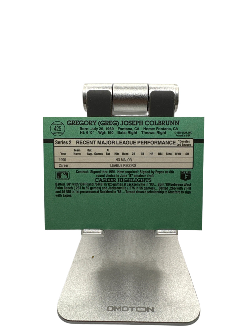 डोनरस ग्रेग कोलब्रुन स्पोर्ट्स कार्ड