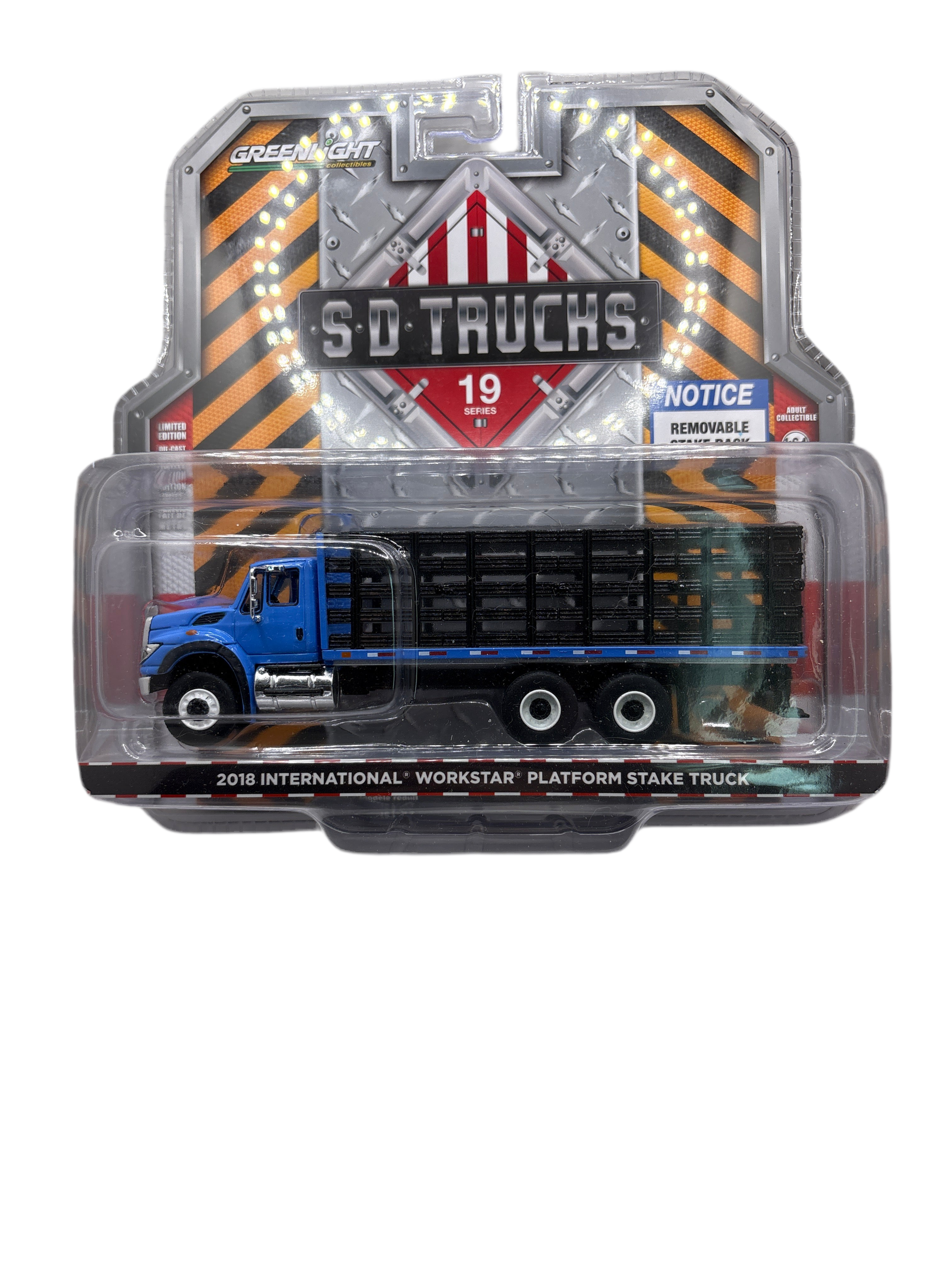 Greenlight 2018 International Workstar Platform Stake Truck Diecast