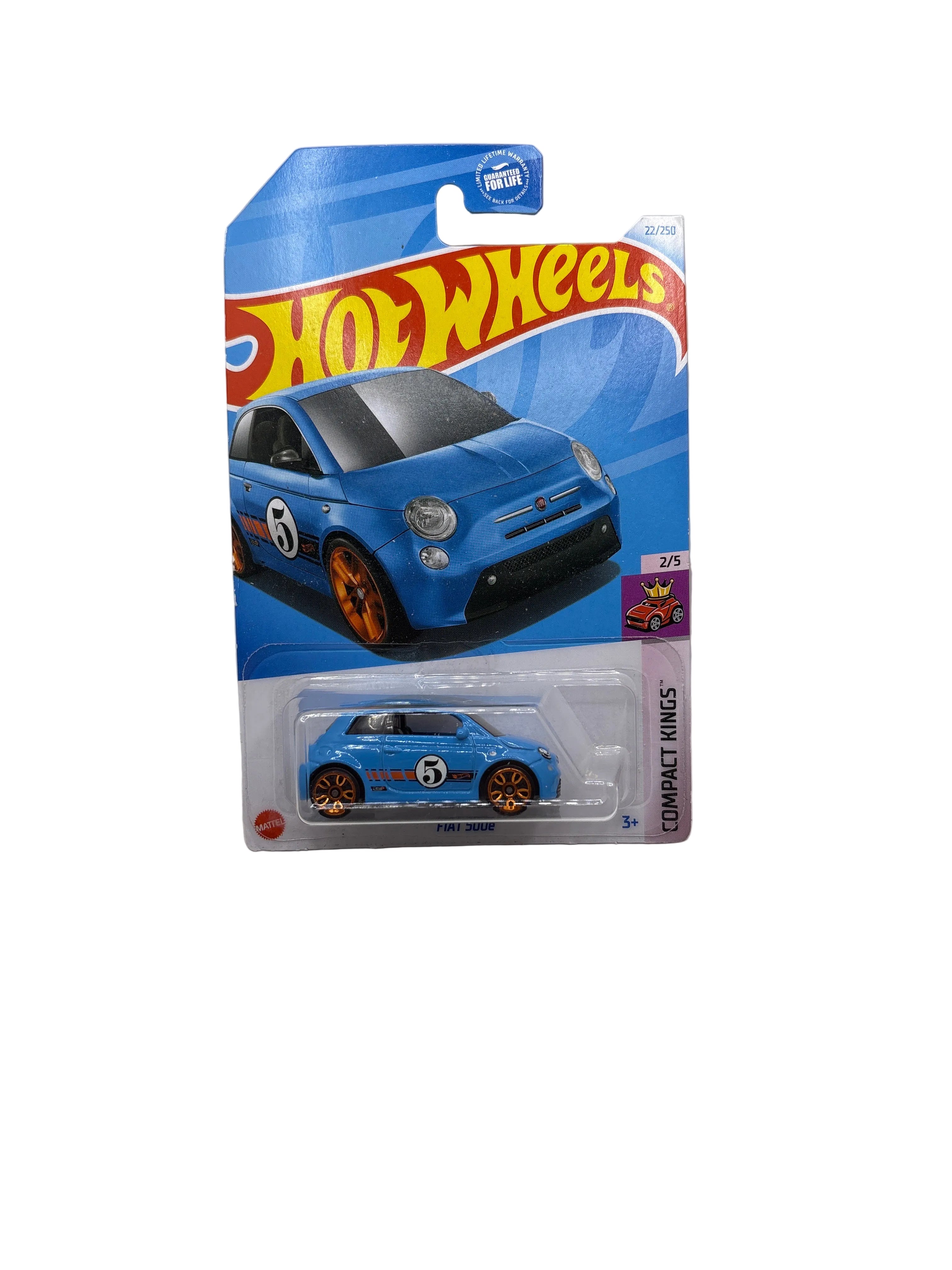 Hot Wheels Fiat 500e Diecast blue