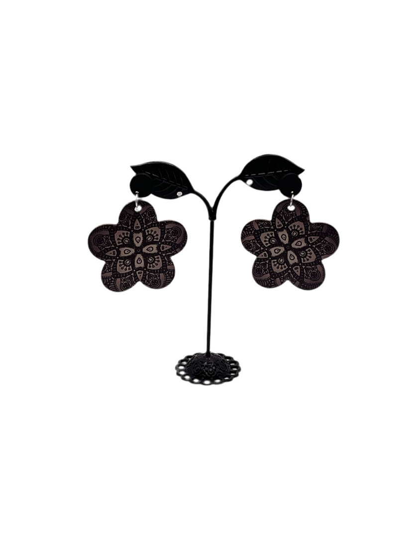 planchette design Flower earrings