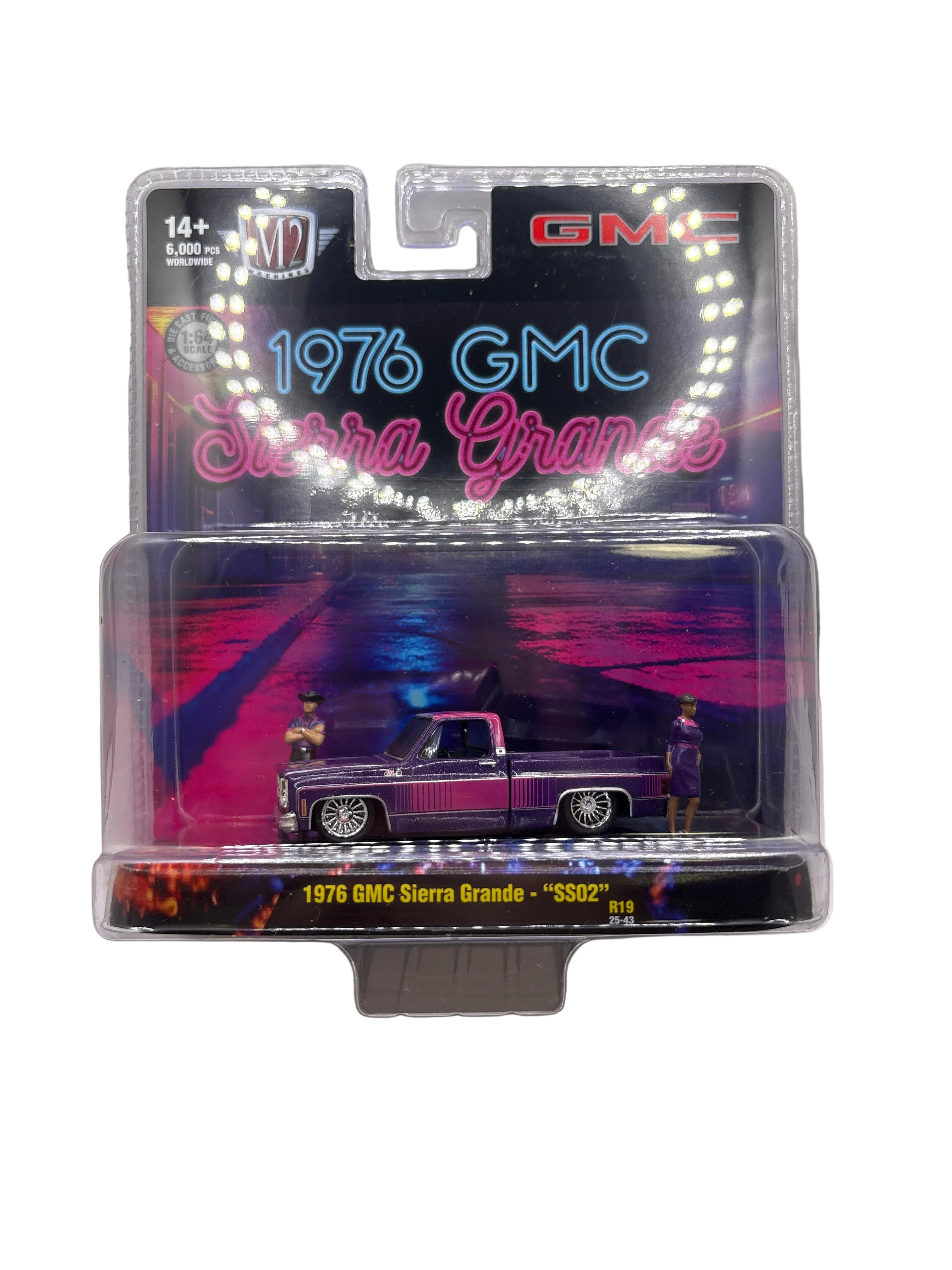 M2 1976 GMC Sierra Grande-SS02 Diecast purple