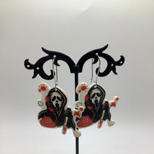 Scream Ghostface Earrings