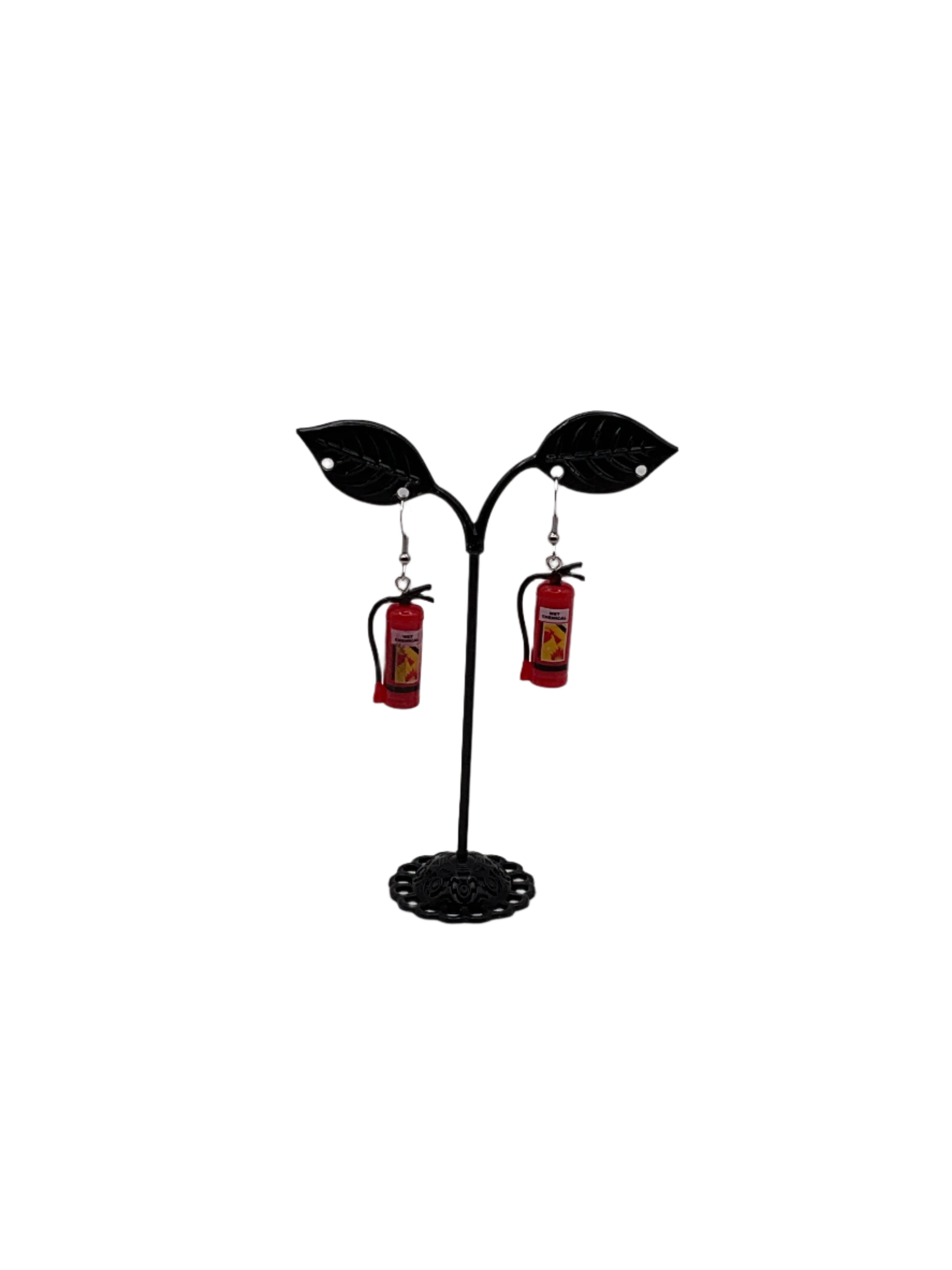 Fire Extinguisher Earrings