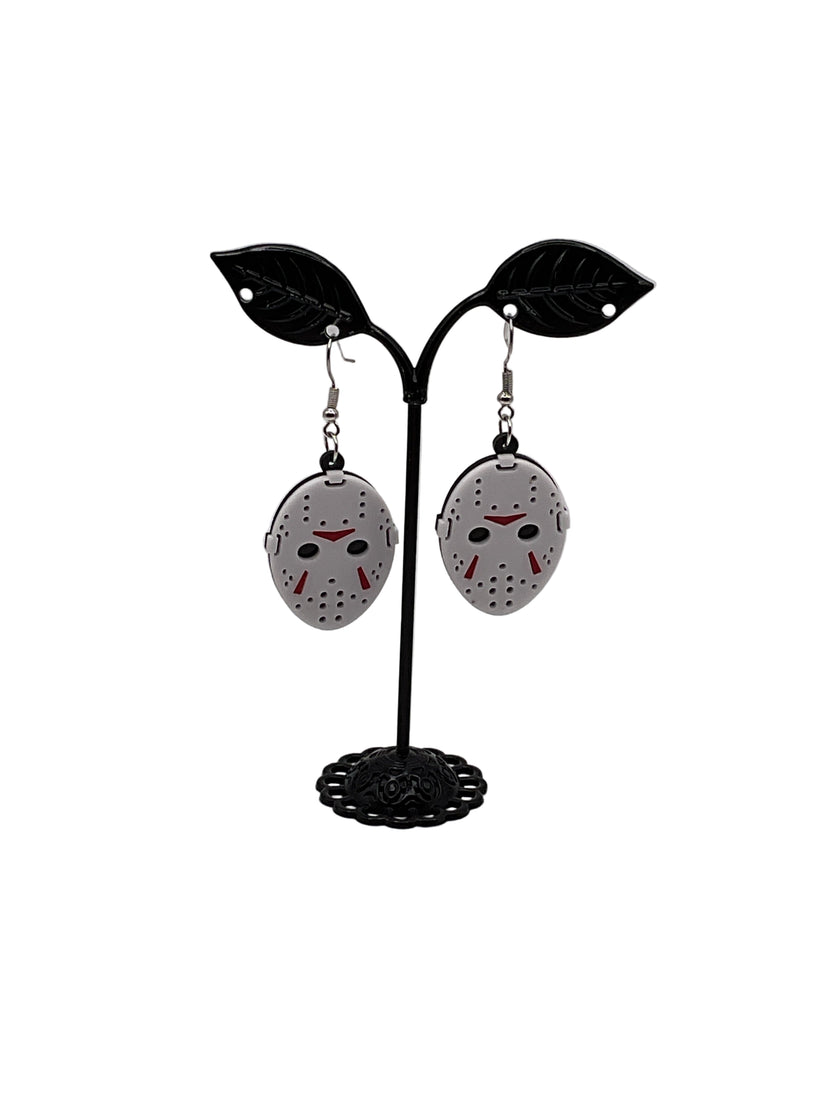 Jason Voorhees Mask Earrings