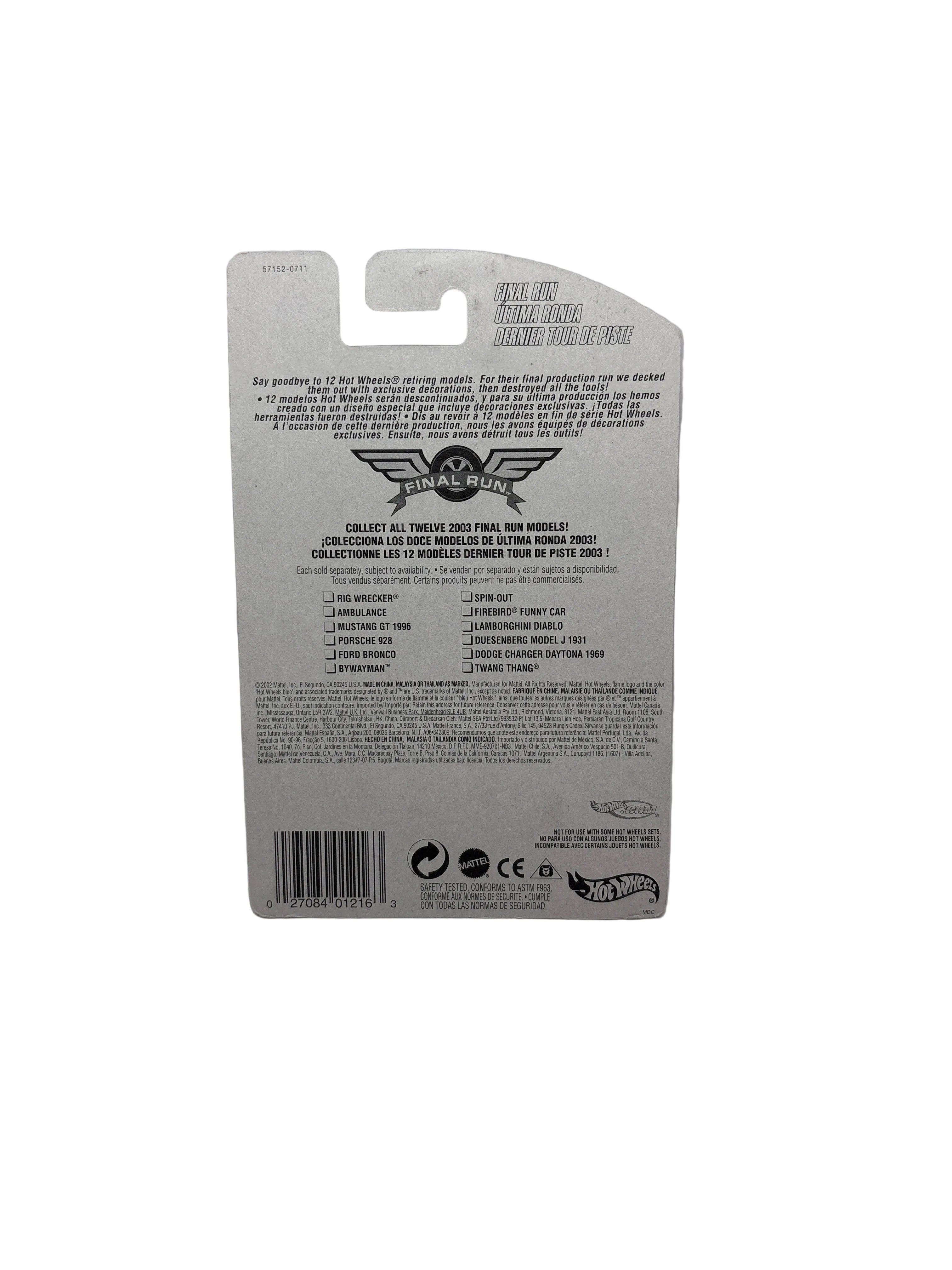 Hot Wheels Twang Thang Diecast silver