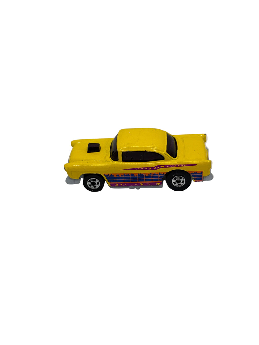 Hot Wheels 55 Chevy Diecast yellow