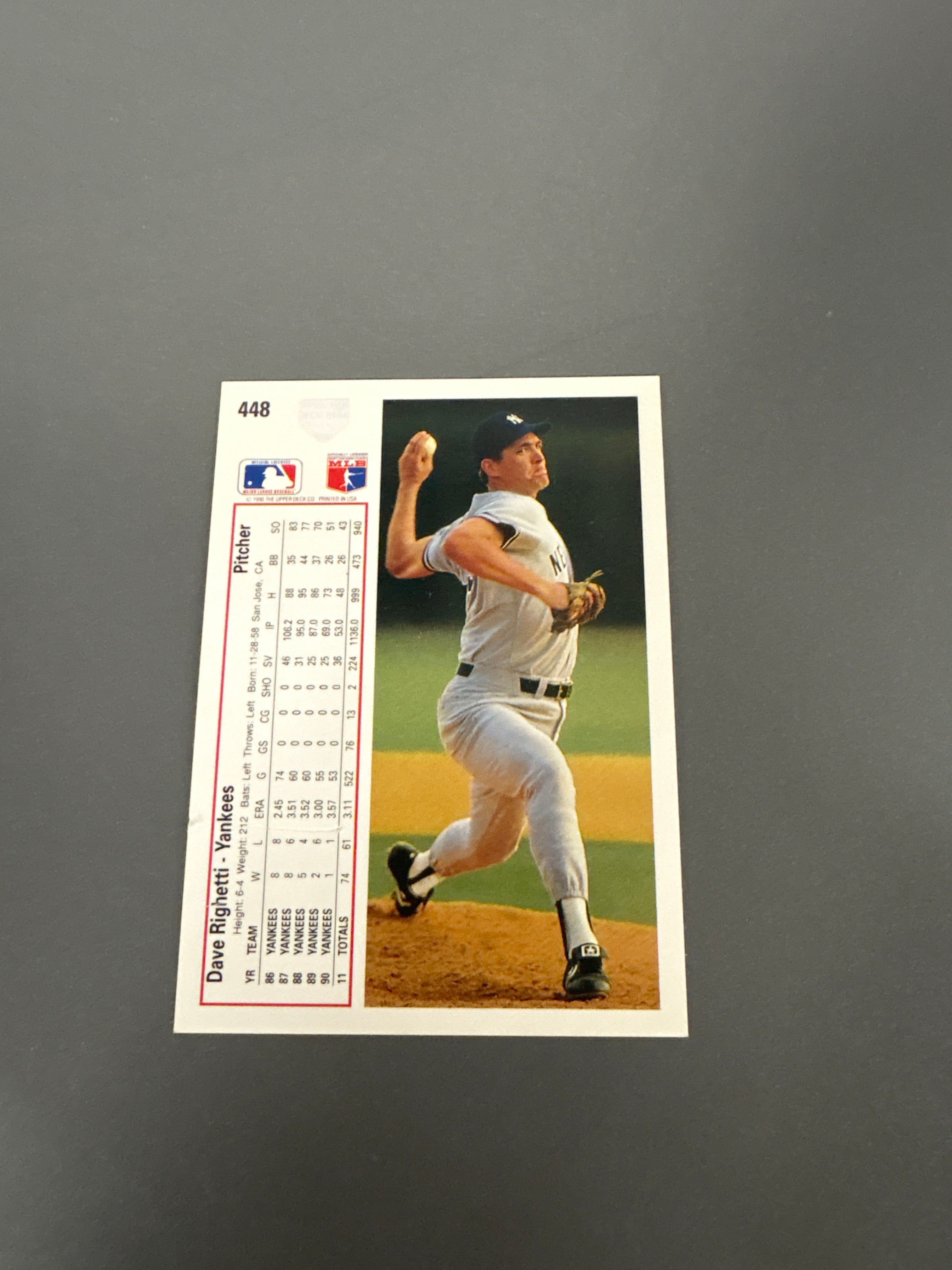 Upper Deck Dave Righetti
