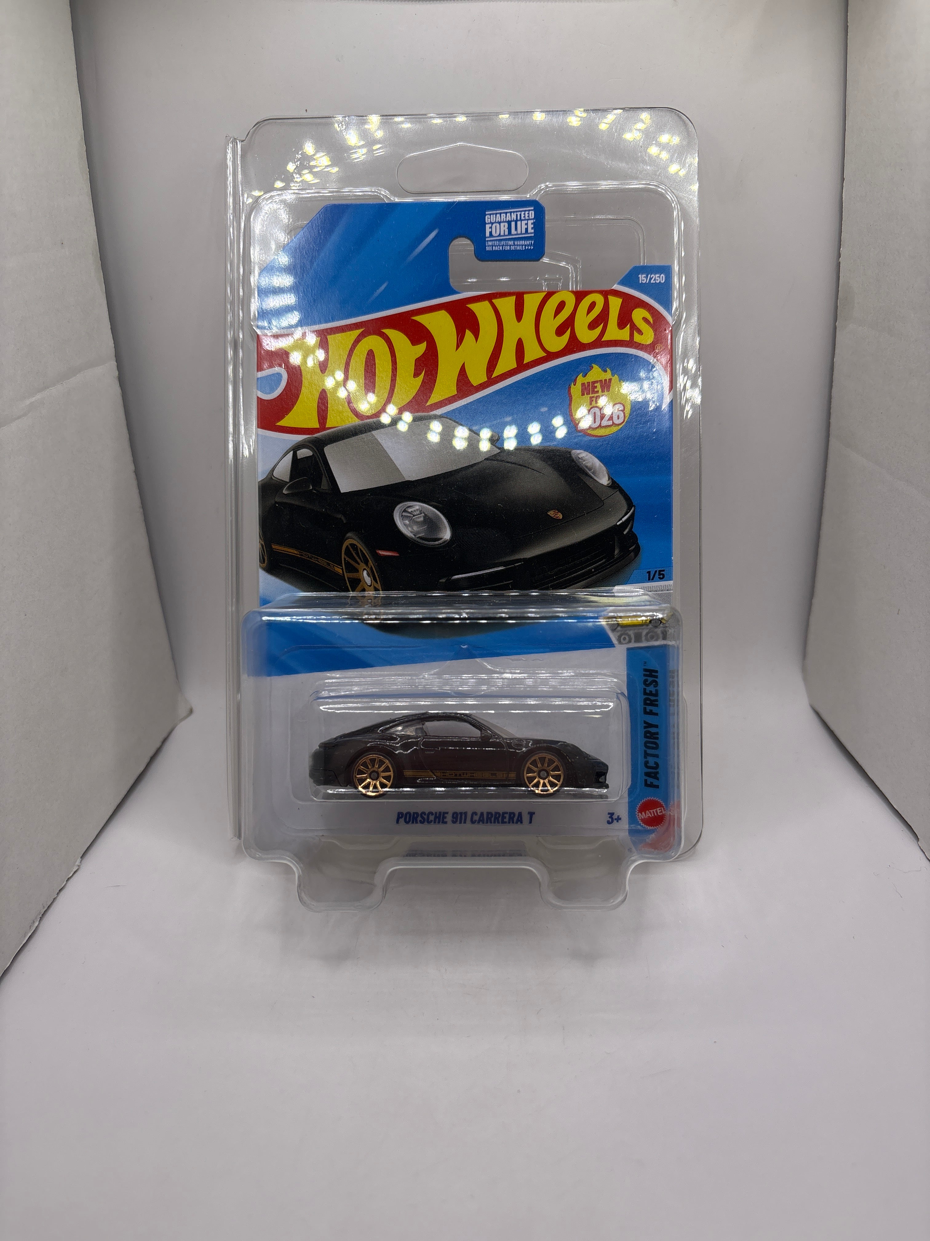 Hot Wheels Porsche 911 Carrera T Diecast black