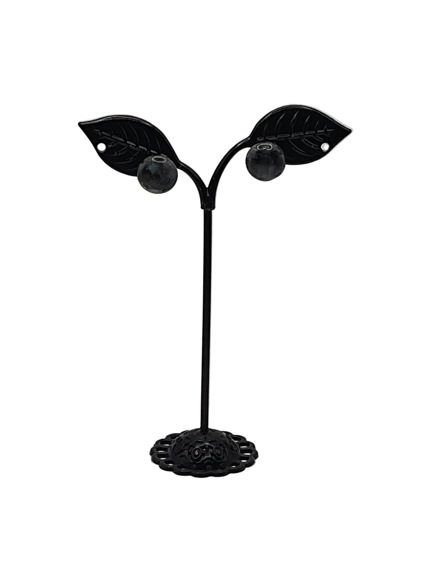 Round Stone Earrings