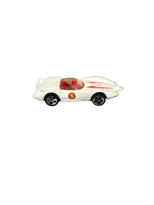 Hot Wheels Mach 5 Diecast white