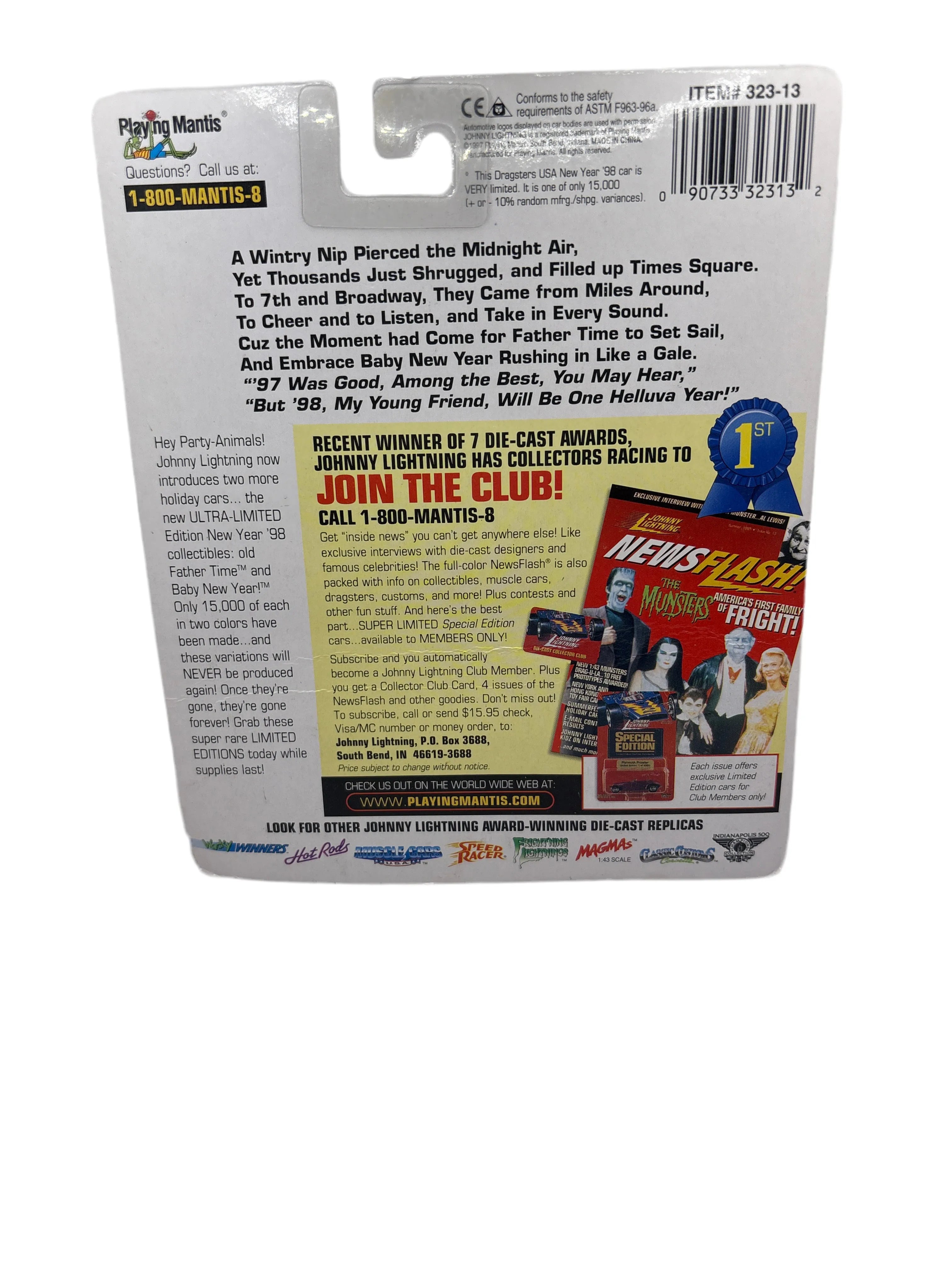 Johnny Lightning Baby New Year Diecast