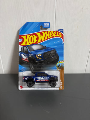Hot Wheels 17 Ford F-150 Raptor Diecast blue
