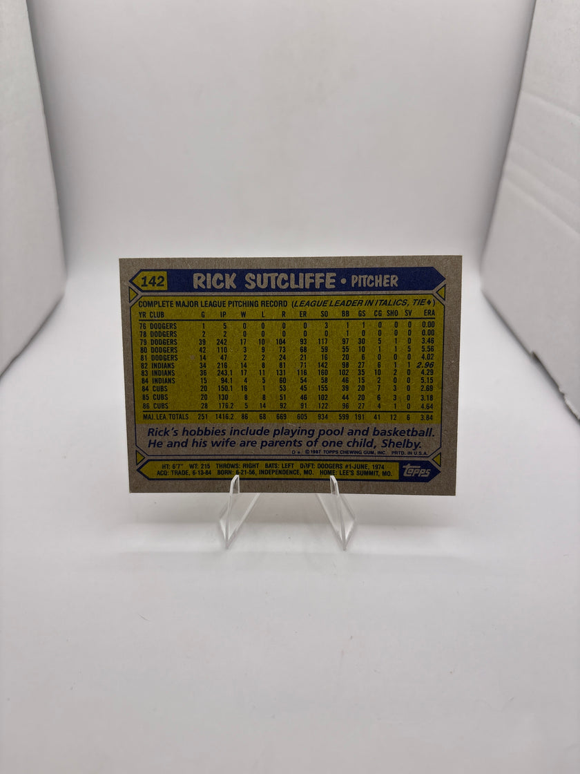 Topps Rick Sutcliffe