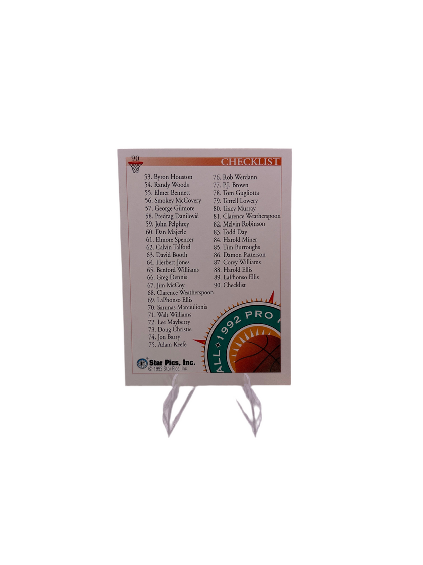 Star Pics Basketball Checklist