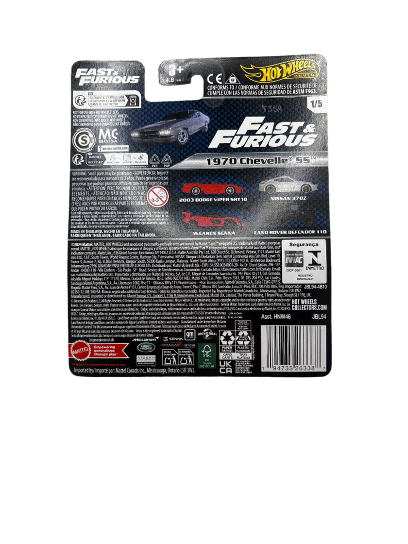 Hot Wheels 1970 Chevelle SS Diecast