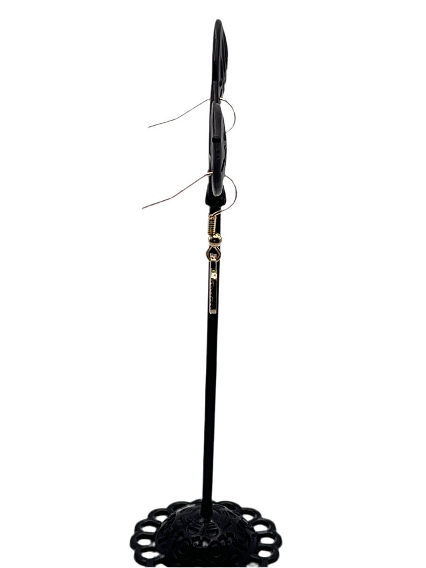 Heart with wings earrings