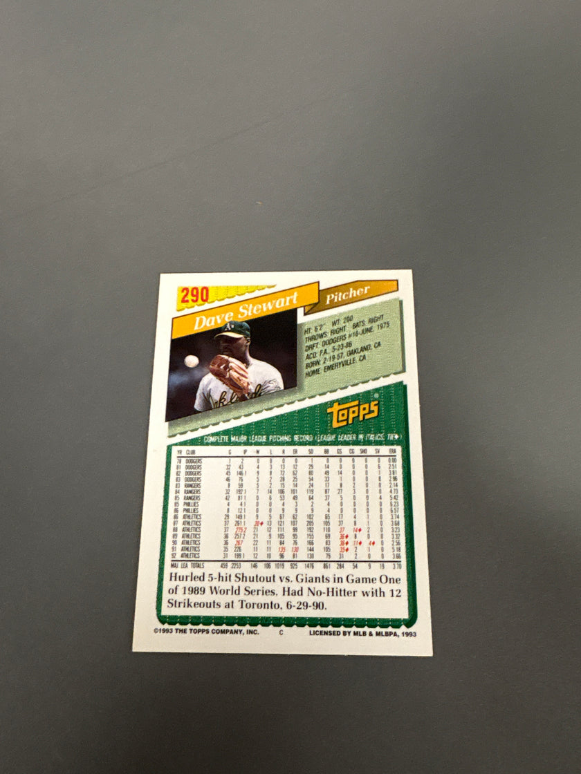 Topps Dave Stewart