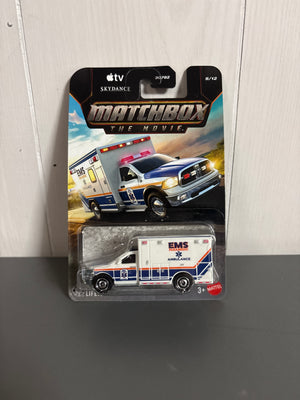 Matchbox 2019 Ram Ambulance Diecast white